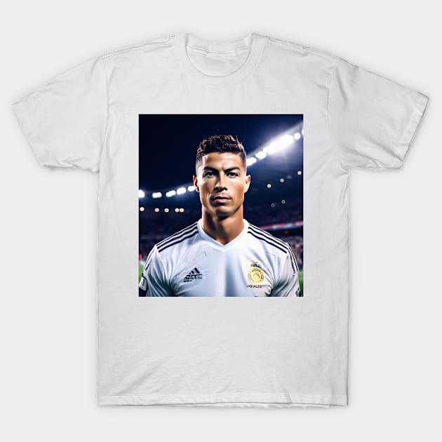 Cristiano Ronaldo Real Madrid FC T-Shirt by OverNinthCloud